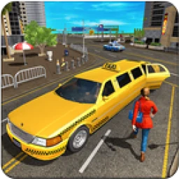 Biểu tượng Limo Taxi Driver Simulator : City Car Driving Game